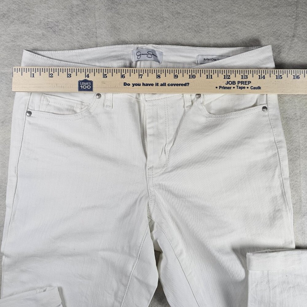 NEW Jessica Simpson Slim White Rolled Pants Size 28 – Chic, Modern & Flattering - Picture 3 of 7